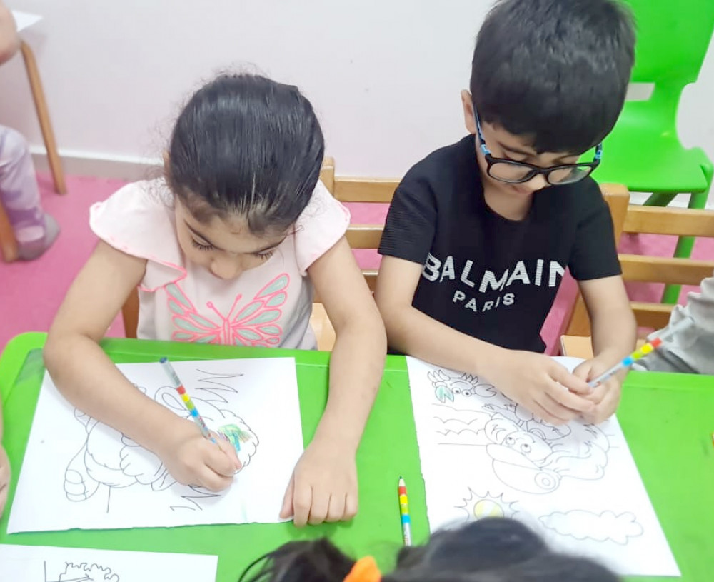 Kids Drawing Learning in Summer Camp | Fit Box Center